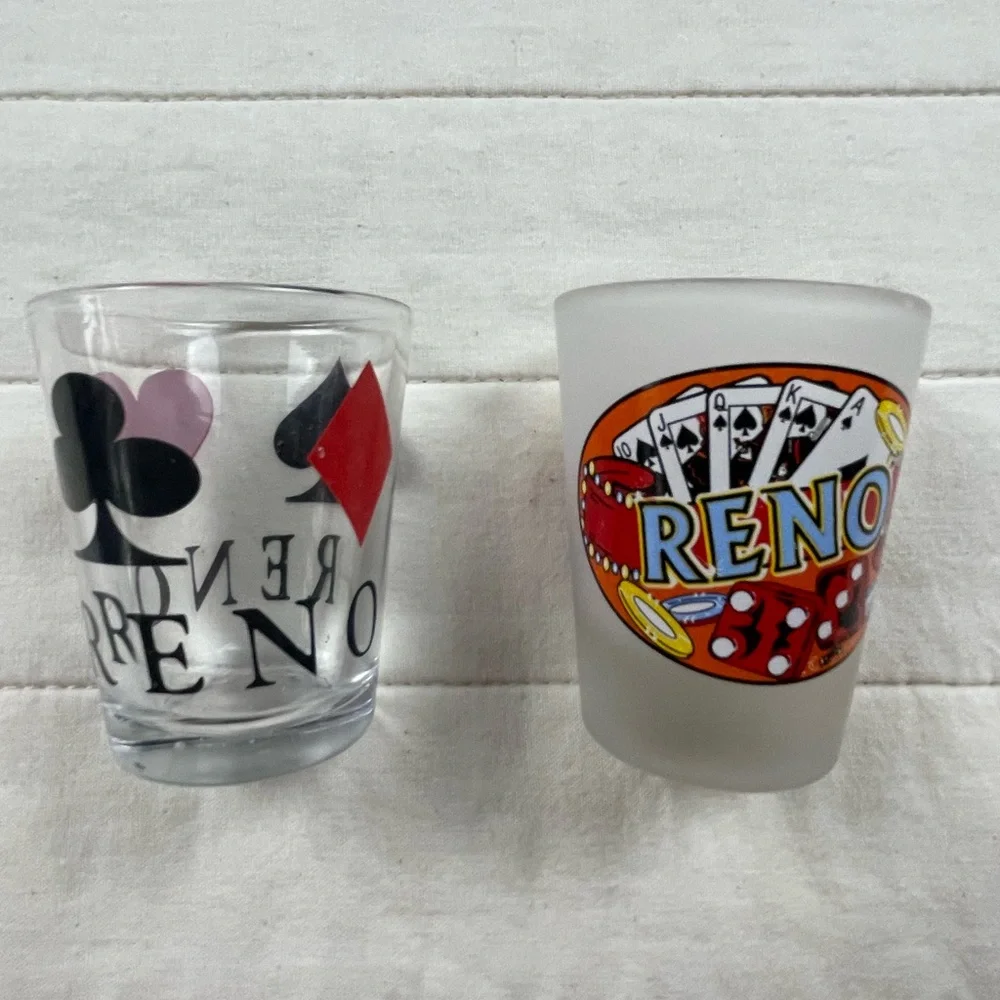 Reno Themed Shot Glass Set